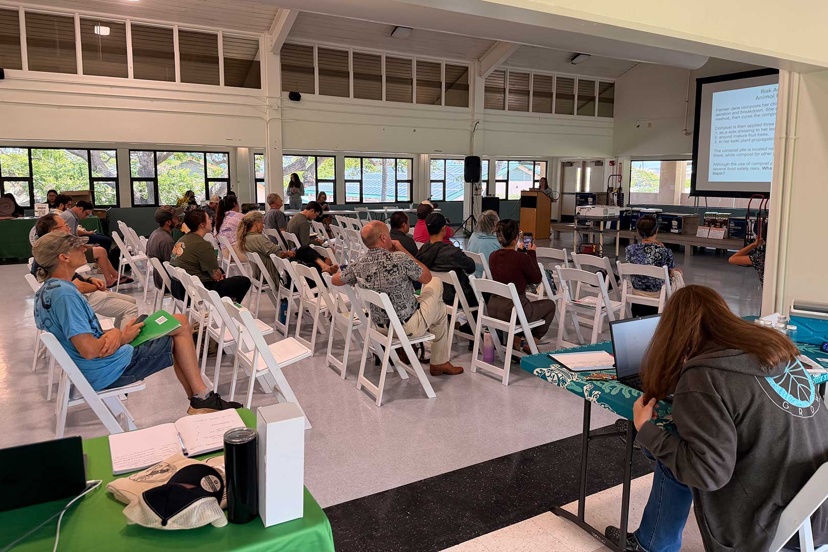 Attendees at the Maui Food Safety Summit held May 2026, where North Shore EVP partnered with the UHM-CTAHR Farm Food Safety Program for a farm food safety presentation.